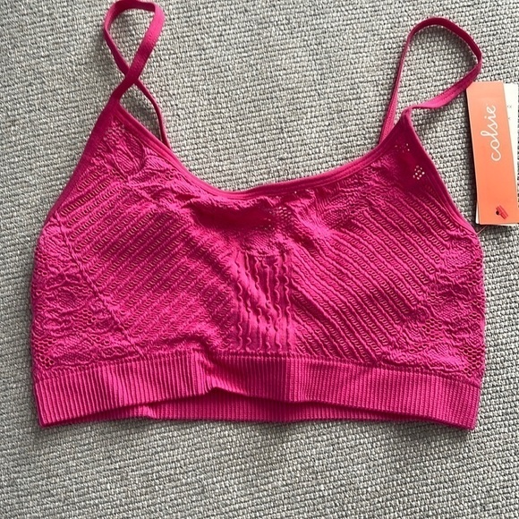 NWT Colsie pink bralette size small - Picture 1 of 3